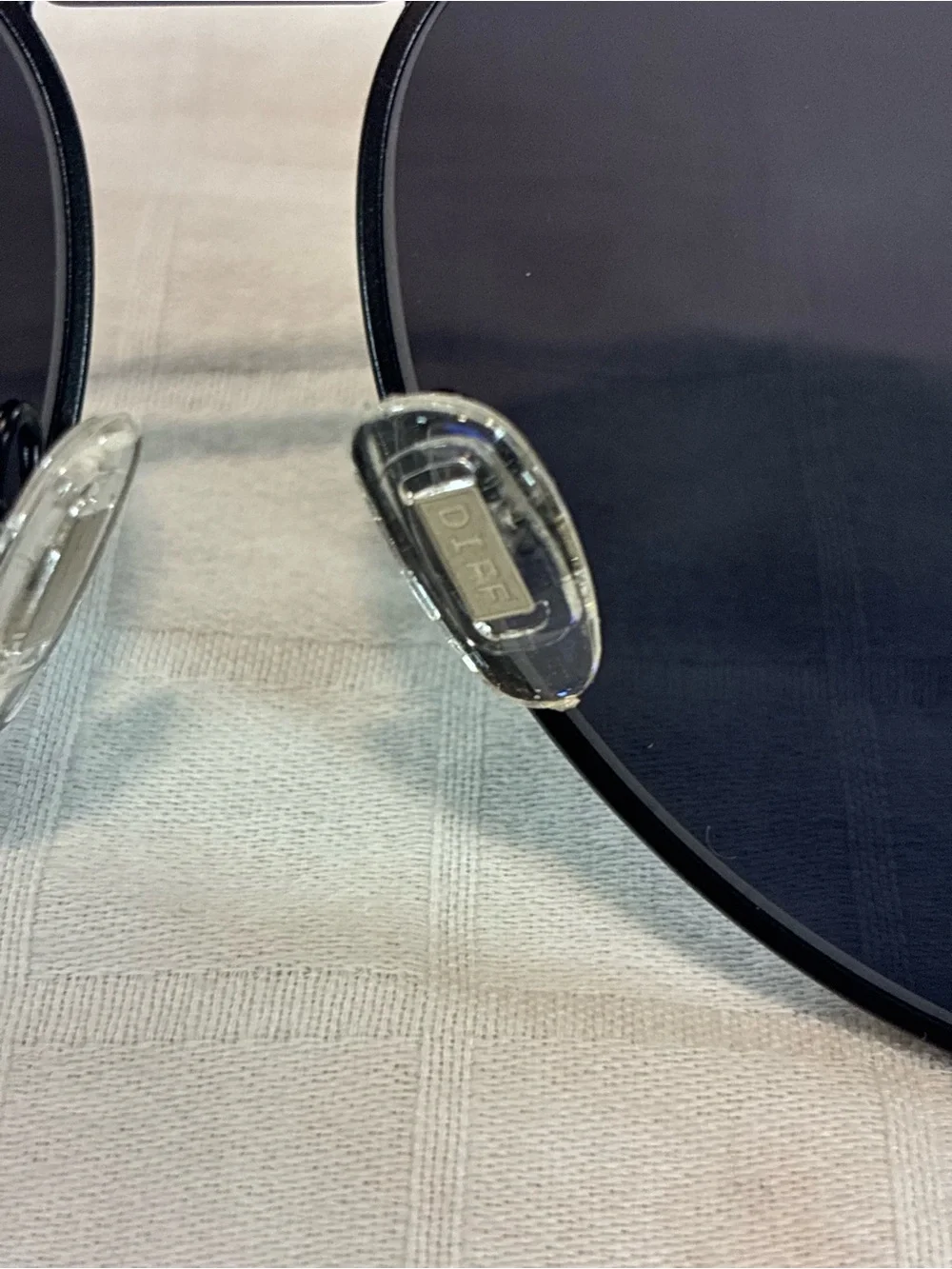 Diff Eyewear Black Aviator Sunglasses